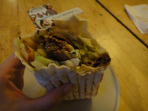 Delicious vegan kebab at Voner!  at Vöner der Vegetarische Döner in Berlin