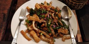 This is supposed to be tofu laarp at Ban Vilaylack in Vientiane