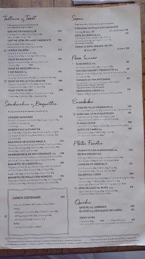 Menu 3/2024 at Le Pain Quotidien -  Miguel Laurent in Mexico City