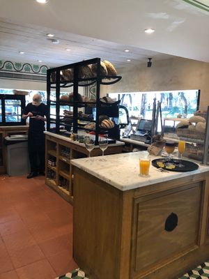 Open kitchen at Le Pain Quotidien - Reforma in Mexico City