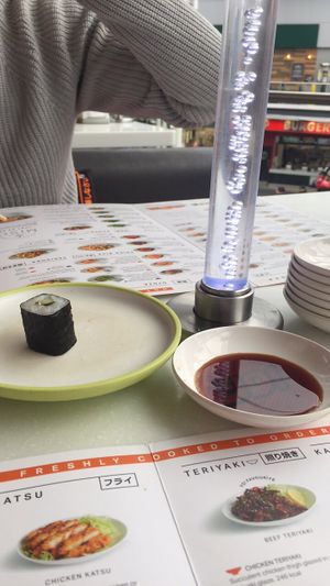 Cucumber maki  at YO! Sushi - Piccadilly Station in Manchester