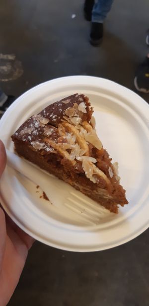 Sugar free apple cake at Magpies  in Bruges