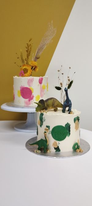 Cakes for a twin's birthday at Magpies  in Bruges