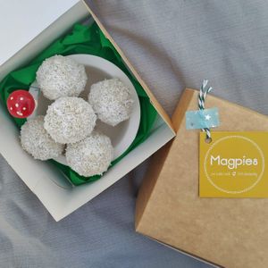 From the Christmas menu: snowballs at Magpies  in Bruges