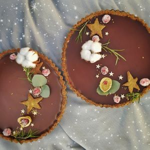 From the Christmas menu: amaretto pie at Magpies  in Bruges