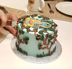 Custom b-day cake at Catberry in Ghent