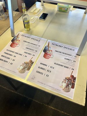 Menu at VSF23   at Catberry in Ghent