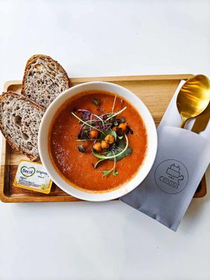 Soup of the day at Catberry in Ghent