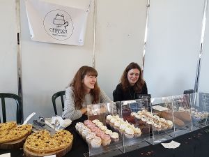 stall at at Vegan A'Fairs, Oostende (2019) at Catberry in Ghent