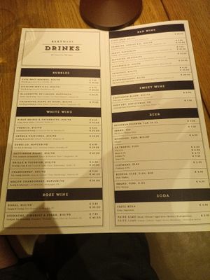 Drinks menu at Bertmans - Karel Doormanstraat in Rotterdam