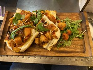 Focaccia pizzaa  at Twenty1 Lounge in Torquay