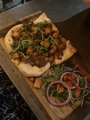 Tagline flatbread pizza  at Twenty1 Lounge in Torquay