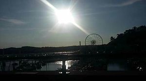 The view from the top floor terrace at Twenty1 Lounge in Torquay