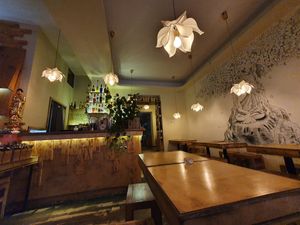 Inside the Sunshine at Sunshine Vegan Restaurant in Berlin