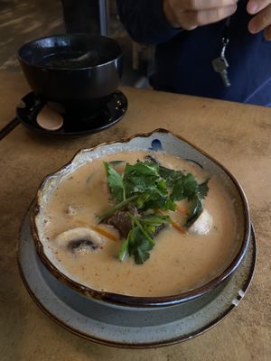 Coconut soup  at Sunshine Vegan Restaurant in Berlin