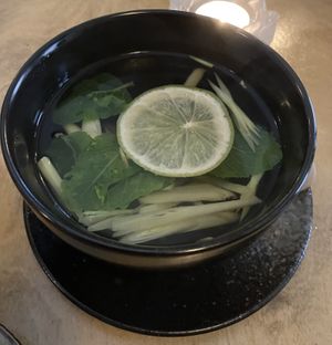 Ginger tea  at Sunshine Vegan Restaurant in Berlin