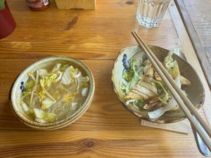 Wonton with Free Soupp  at Sunshine Vegan Restaurant in Berlin