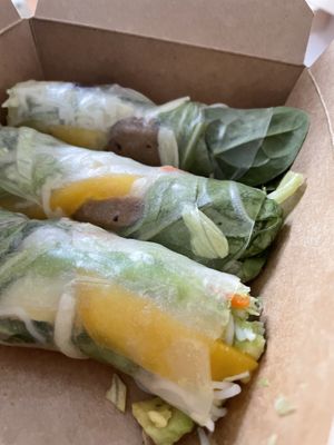 Seitan Spring Roll  at Sunshine Vegan Restaurant in Berlin