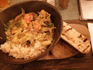 Vegan Thai curry at The Sun in Carshalton