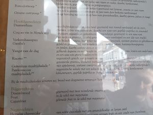 vegan options are clearly labelled with **:
 a pearl couscous dish and a vegan risotto at Grandcafé Hemels in Amersfoort