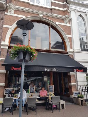 front and terrace at Grandcafé Hemels in Amersfoort