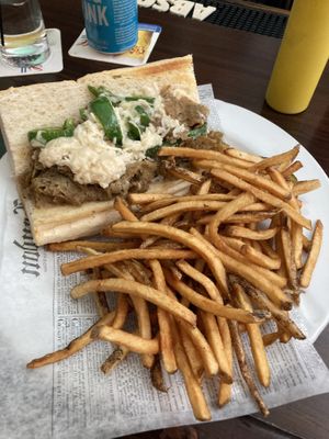 Vegan Italian Beef & Fries!   at Crazy Fox Bar & Grille in St Charles