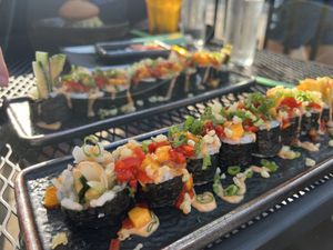 Crispy Mango Sushi Roll  at Pour  in Petoskey