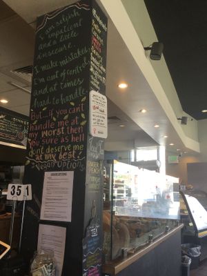 The vegan bread with vegetarian baked goods at The Back Door Bakery & Cafe in Sunland-tujunga