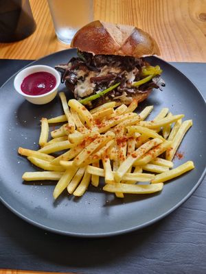 Philly Burger at Lavka in Guatemala City