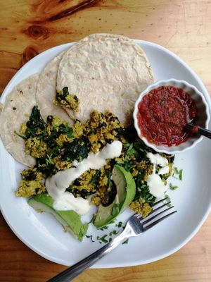 NO-HUEVOS RANCHEROS at Lavka in Guatemala City