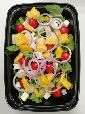 No me Olvides! Mango and Tofu Salad at Lavka in Guatemala City