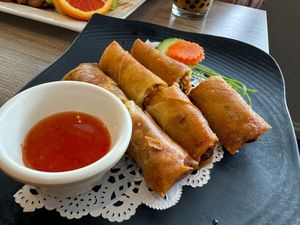 Vegan Fried Egg Rolls at Red Chili in Hayward