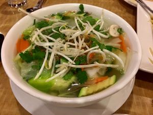 Vegan Pho noodle soup at Red Chili in Hayward