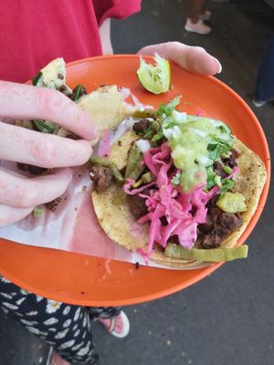 You can top off the taco the way you like it at Gracias Madre in Mexico City