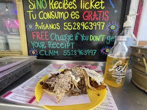 My first round of 3 different tacos  at Gracias Madre in Mexico City