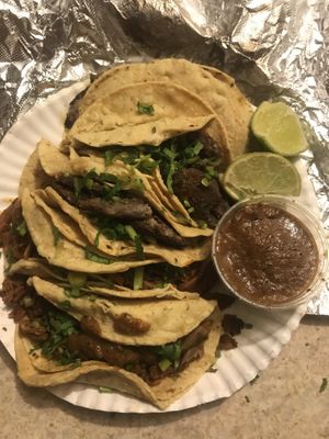 Tacos de milanesa y chorizo  #Veganuary at Gracias Madre in Mexico City