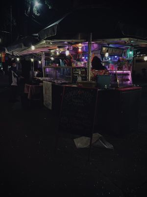 The stand  at Gracias Madre in Mexico City