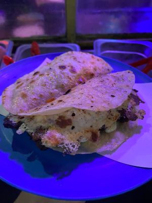 gringa de arrachera, deliciosa!! 10/10  at Gracias Madre in Mexico City