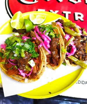 Pastor, birria y suadero🤎 at Gracias Madre in Mexico City