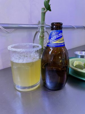 Cerveza + Michelada  at Gracias Madre in Mexico City