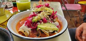 Flautas at Gracias Madre in Mexico City