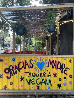 Outside  at Gracias Madre in Mexico City