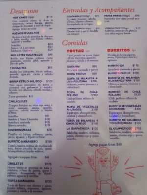 Menu 1/2024 at Gracias Madre in Mexico City