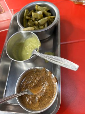 Delicious fixings with the tacos. at Gracias Madre in Mexico City