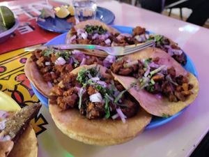 5 tacos campechano at Gracias Madre in Mexico City