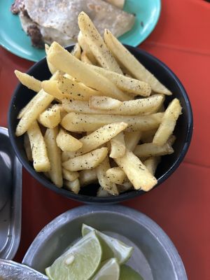 Papas  at Gracias Madre in Mexico City