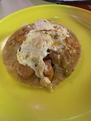 Tacos a la mexicana with cheese  at Gracias Madre in Mexico City