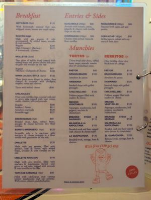 Main menu April 2025 1/2 at Gracias Madre in Mexico City