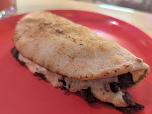 Poblano quesadilla at Gracias Madre in Mexico City