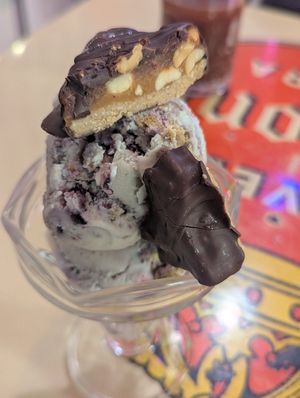 Snickers ice-cream at Gracias Madre in Mexico City